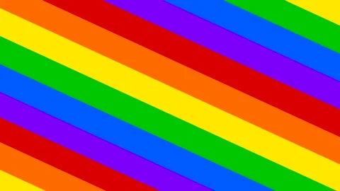 Rainbow striped animated background in lgbt colors Stock Footage 245436764