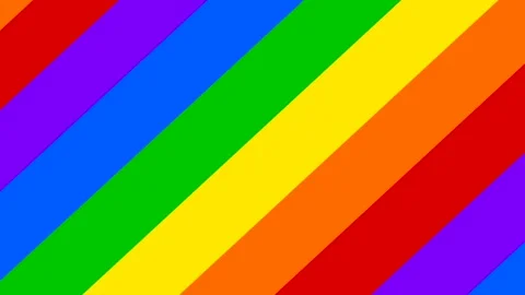 Rainbow striped animated rotation background in lgbt colors Stock Footage 245431916