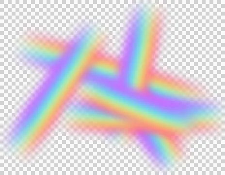 Rainbow stripes and blurred color bands. Vibrant prismatic light streaks on.. Stock Illustration
