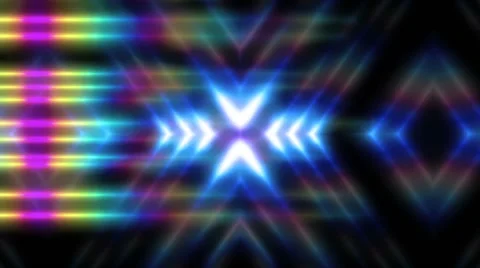 Rainbow stripes on a black background Stock Footage 53925142