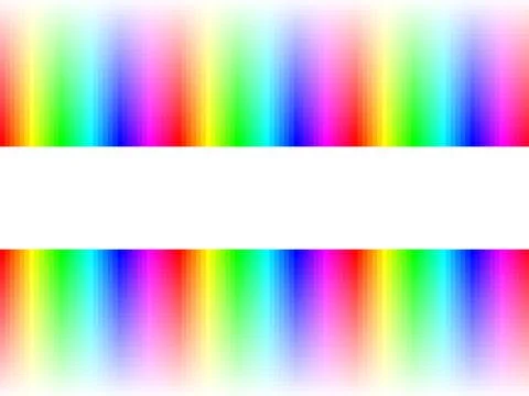 Rainbow stripes gradient with squares mosaic pattern, white background, vector 스톡 일러스트