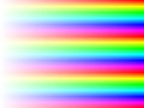Rainbow stripes gradient with squares mosaic pattern, white background, vector Illustrazione stock