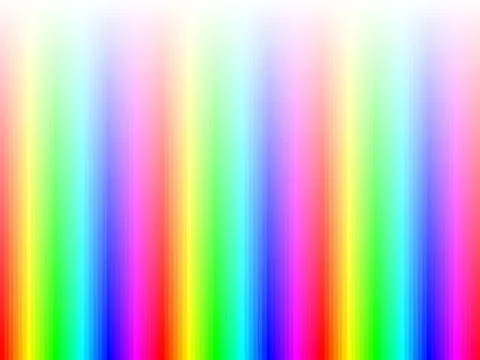Rainbow stripes gradient with squares mosaic pattern, white background, vector イラスト素材