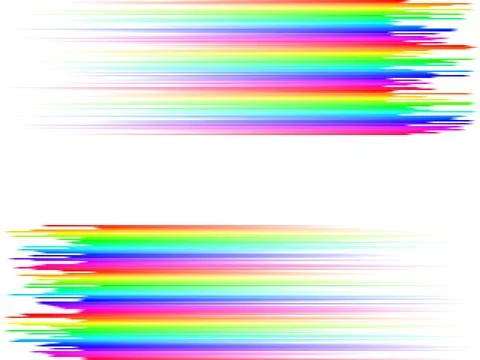Rainbow stripes gradient with squares mosaic pattern, white background, vector Stock Illustration