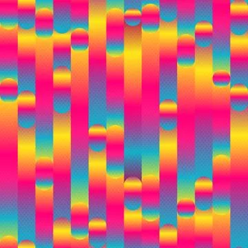 Rainbow stripes pattern Stock Illustration