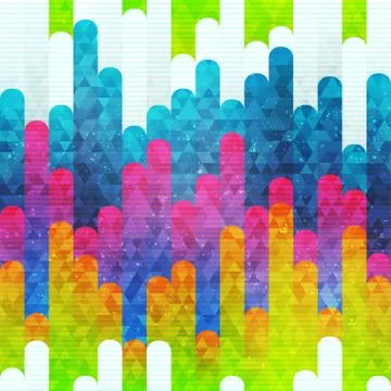 Rainbow stripes seamless pattern Stock Illustration