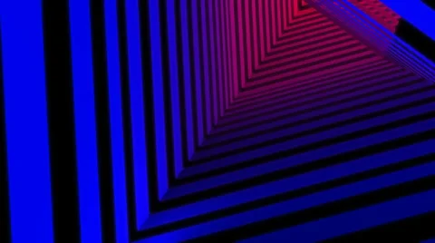 Rainbow stripes tunnel Video stock 32185509