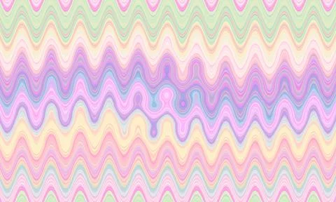 Rainbow Stripes zigzag wave Background 스톡 일러스트