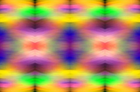 Rainbow structure of soft, smeared strokes. Bright multicolored background. F Stock-Illustration