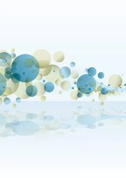 Rainbow subtle bubble subtle bubble background with wave pattern and refle... Stock Photos