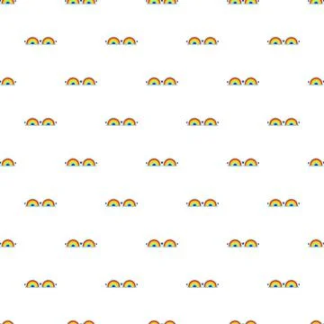 Rainbow sunglasses pattern representing pride and diversity Stock Illustration