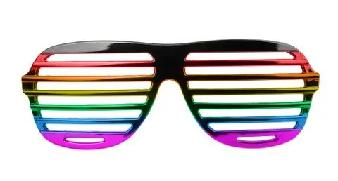 Rainbow sunglasses Stock Photos