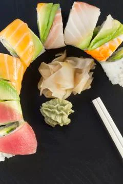 Rainbow Sushi Foto stock