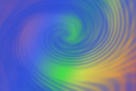 Rainbow swirl effect spiral gradient overlay ocean color illustration graphic Stock Illustration