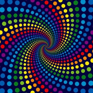 Rainbow swirl Stock Illustration