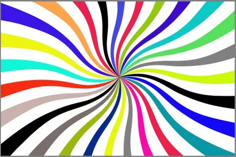 Rainbow swirl Illustrazione stock