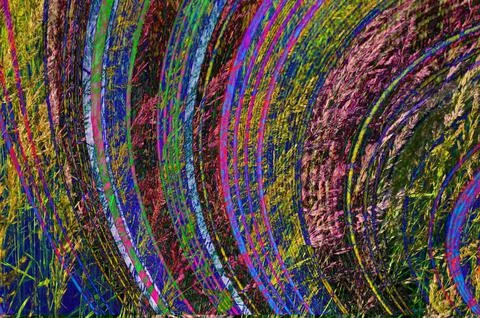 The rainbow is on texture. Template. Content for the designer. Stock Photos