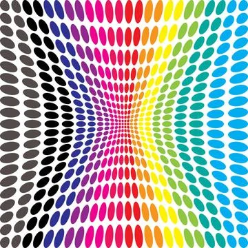 Rainbow tile Illustrated rainbow tile with many colors that repeats seamle... Stock Photos