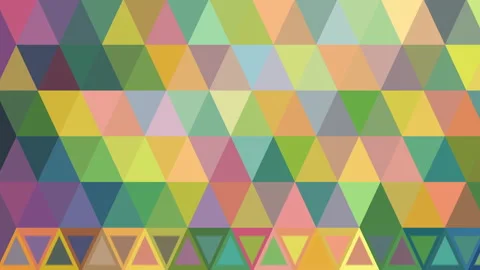 Rainbow Triangle Geometric Pattern Animation Looping Video 库存影片 346639190