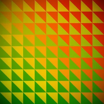 Rainbow triangle mosaic. Stock Illustration