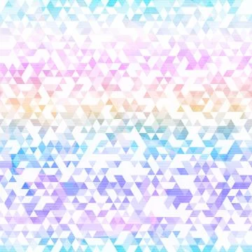 Rainbow triangle seamless pattern Stock Illustration