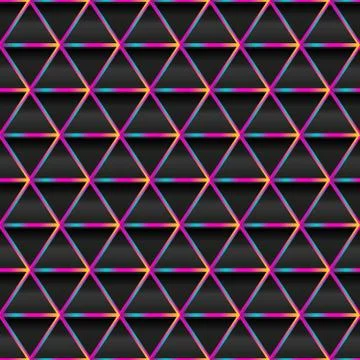 Rainbow triangle texture Stock Illustration