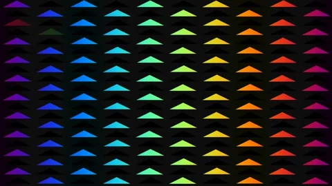 Rainbow Triangle Tile Pattern Seamless Background Wallpaper Stock Footage 334764418