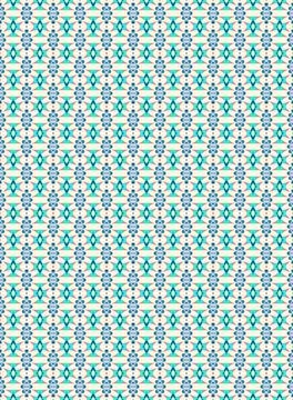 Rainbow tropical neon palette repeatable decorative tile pattern in deep oc.. Stock Illustration