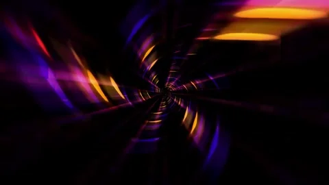 Rainbow tunnel Stock Footage 300293973