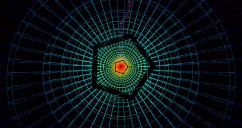 Rainbow Tunnel Loop 4K Stock Footage 200860298