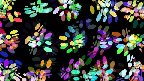 Rainbow Twirling Dots Video stock 87704327