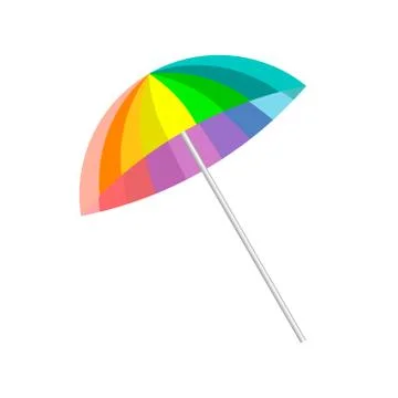 Rainbow umbrella Stock Illustration