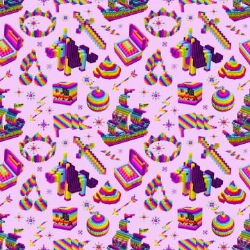 Rainbow unicorn Stock Illustration