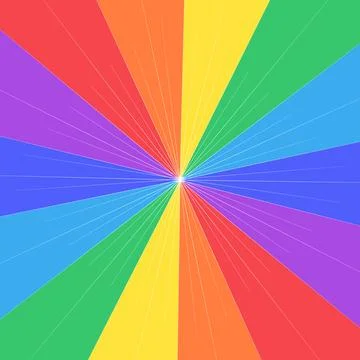 Rainbow vector background with white rays 스톡 일러스트
