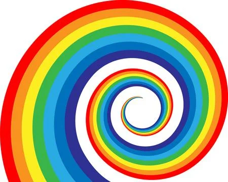 Rainbow vector illustration. Colorful abstract design. Color graphic symbol r Stock Illustration