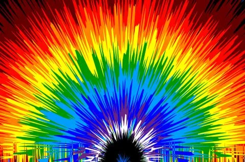 Rainbow vector pattern 스톡 일러스트