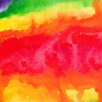 Rainbow vector watercolor hand-drawn baclground Stock Illustration
