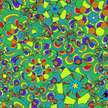 Rainbow vector wrapping pattern Stock Illustration