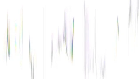 Rainbow vertical light streaks, spectral color lines, illustation 库存插图