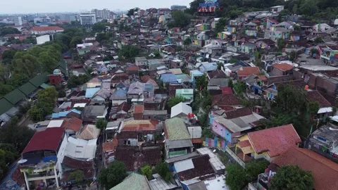 Rainbow Village Stock Footage 171150374