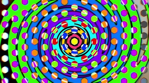 Rainbow Vortex Psychedelic Trance Motion Background Video stock 137716286