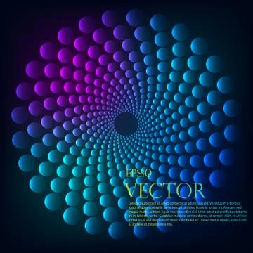 Rainbow vortex vector background 스톡 일러스트