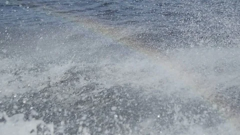  Rainbow on the water Stock Footage 87973002