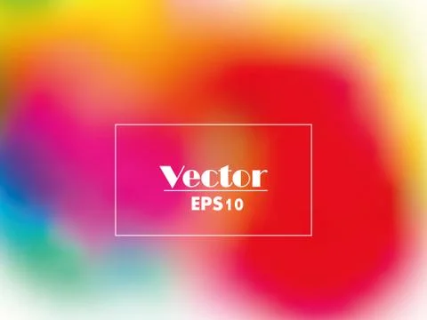 Rainbow watercolor gradient abstract vector background Illustrazione stock