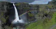Rainbow Waterfall Stock Footage