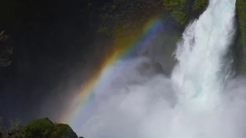 Rainbow in waterfall Stock-Footage 83062249