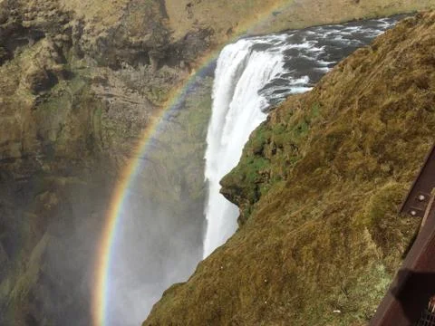 Rainbow Waterfall Stock Photos