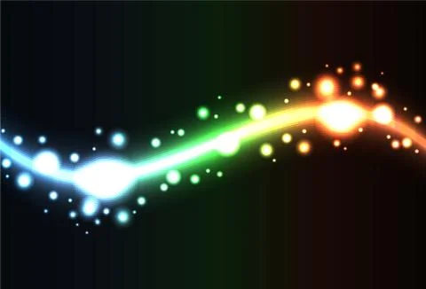 Rainbow Wave Background Stock Illustration