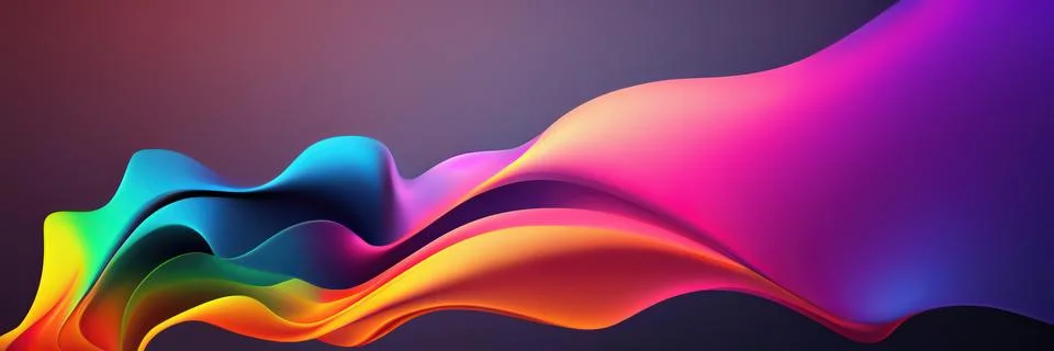 Rainbow Wave Background Stock Illustration