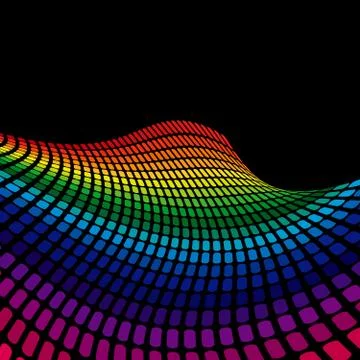 Rainbow wave Illustration